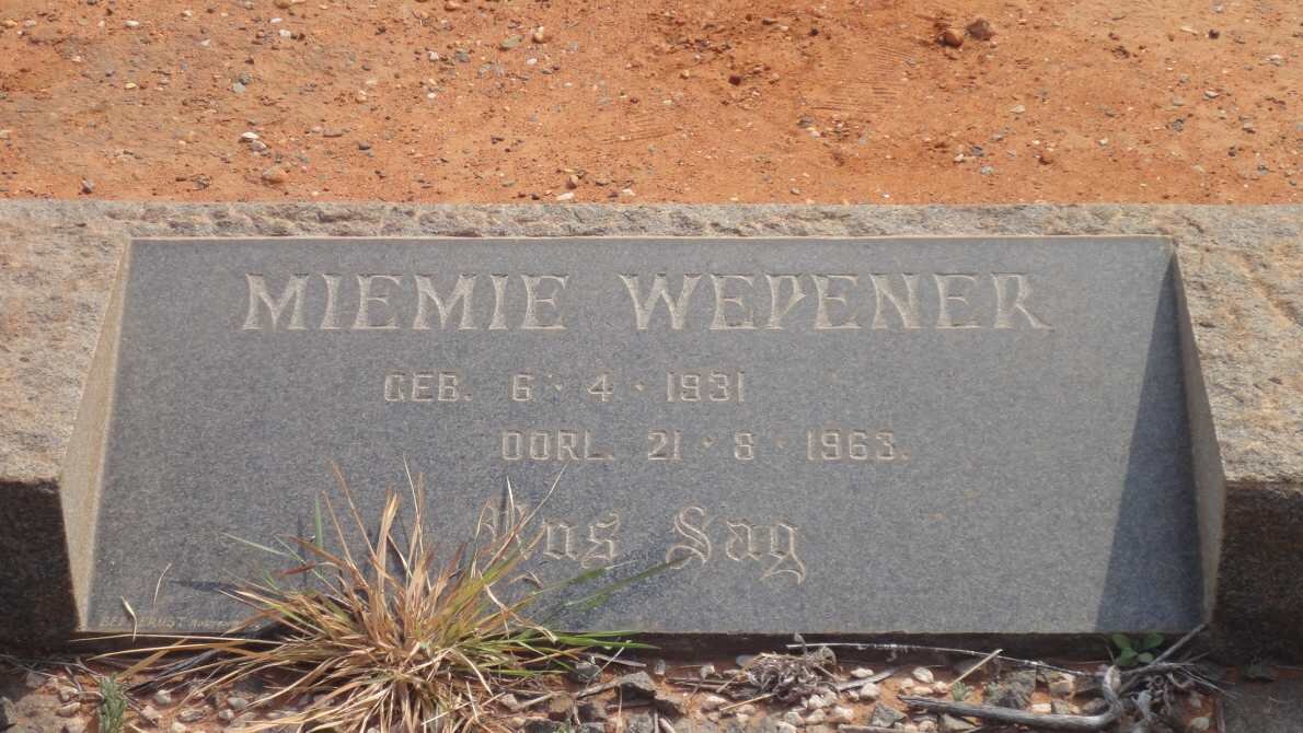 WEPNER Miemie 1931-1963