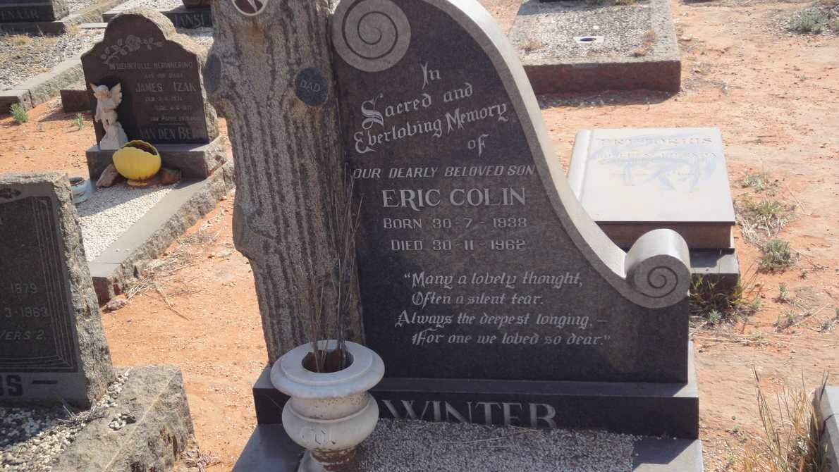 WINTER Eric Colin 1938-1962