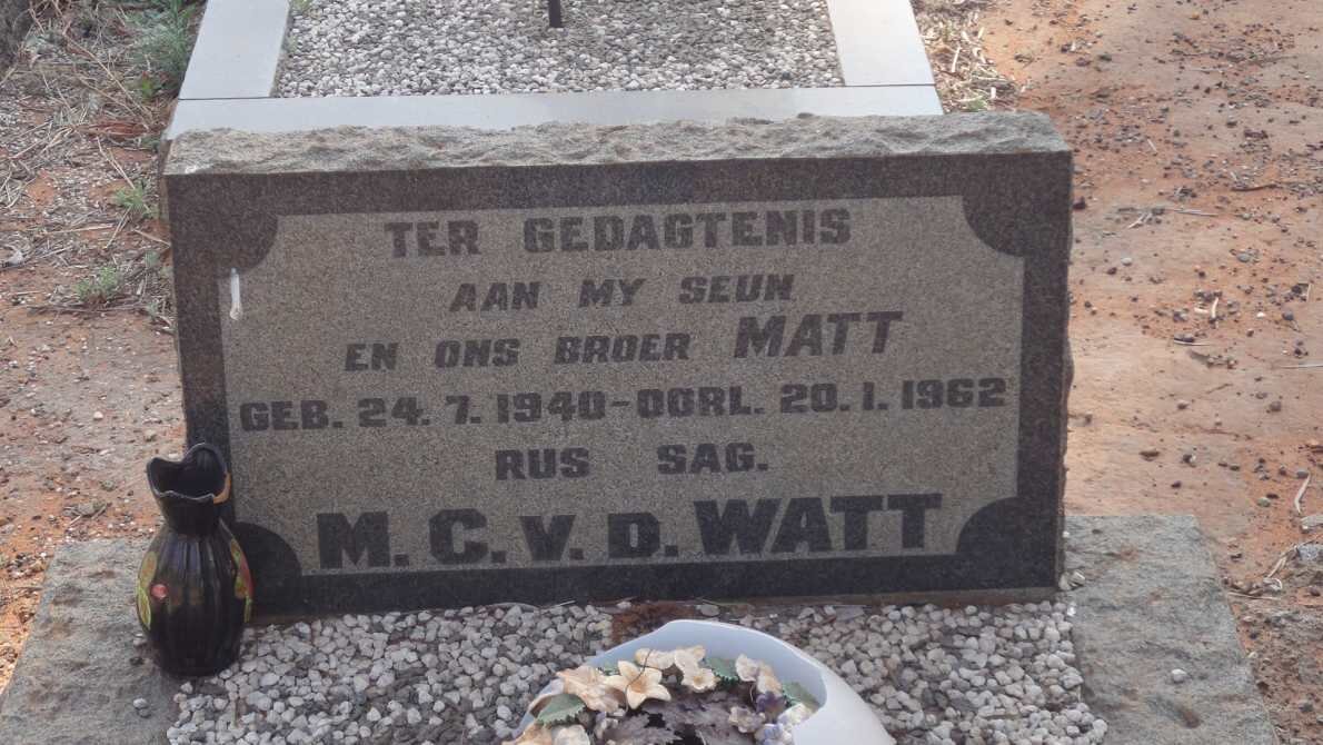 WATT M.C., v.d. 1940-1962