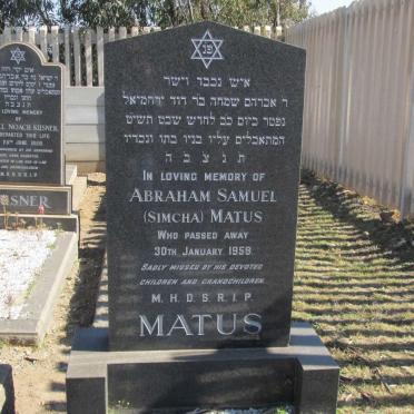 MATUS Abraham Samuel -1959