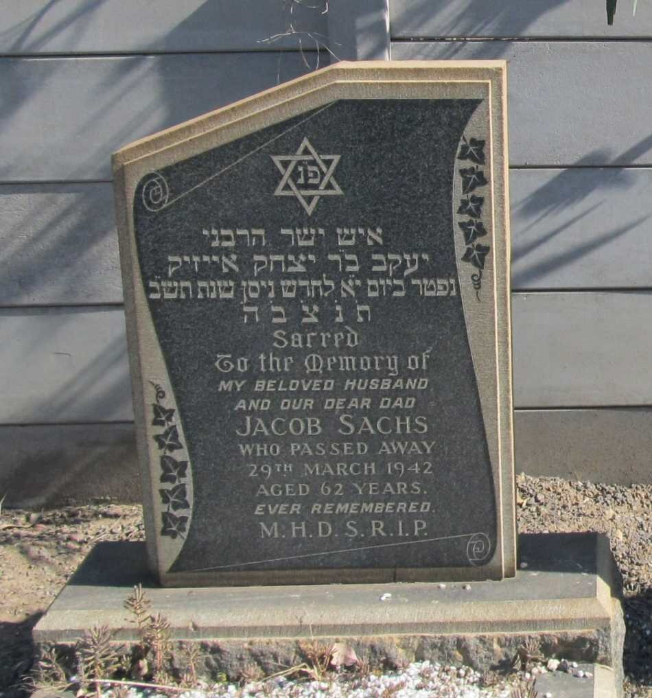 SACHS Jacob -1942
