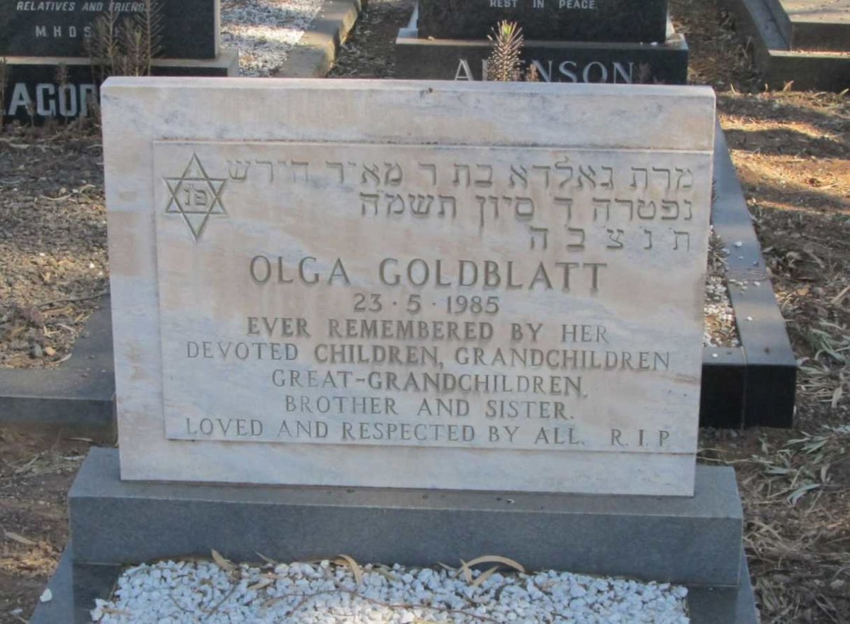 GOLDBLATT Olga -1985