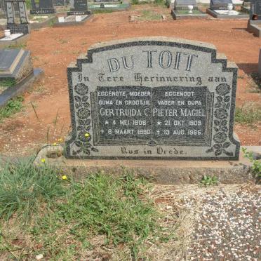 TOIT Pieter Magiel, du 1909-1965 &amp; Gertruida C. 1906-1990