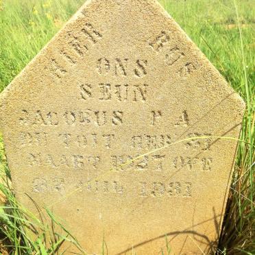 TOIT Jacobus P.A., du 1927-1931