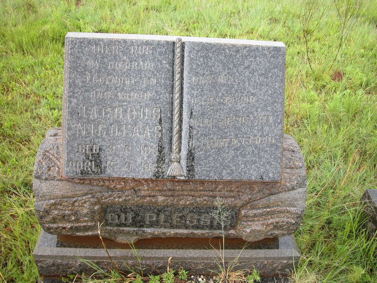 PLESSIS Jacobus Nicolaas, du 1911-1963