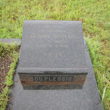 PLESSIS Jacobus Nicolaas, du 1883-1962