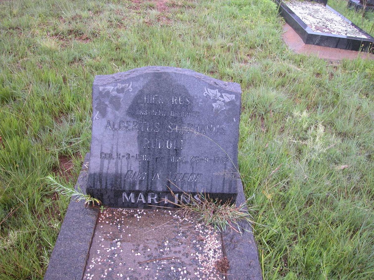 MARTINS Albertus Stephanus Rudolf 190?-1943