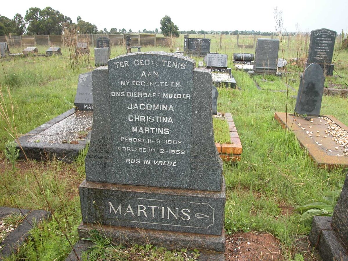 MARTINS Jacomina Christina 1908-1958