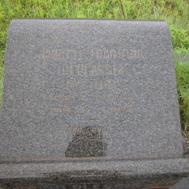 PLESSIS Janetta Francina, du nee ELLIS -1953