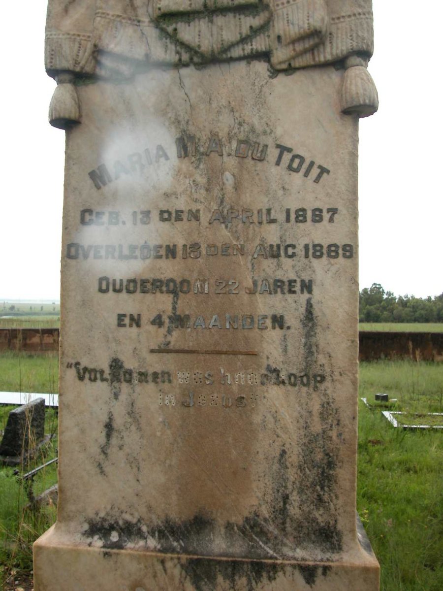 TOIT Maria M.A., du 1867-1889