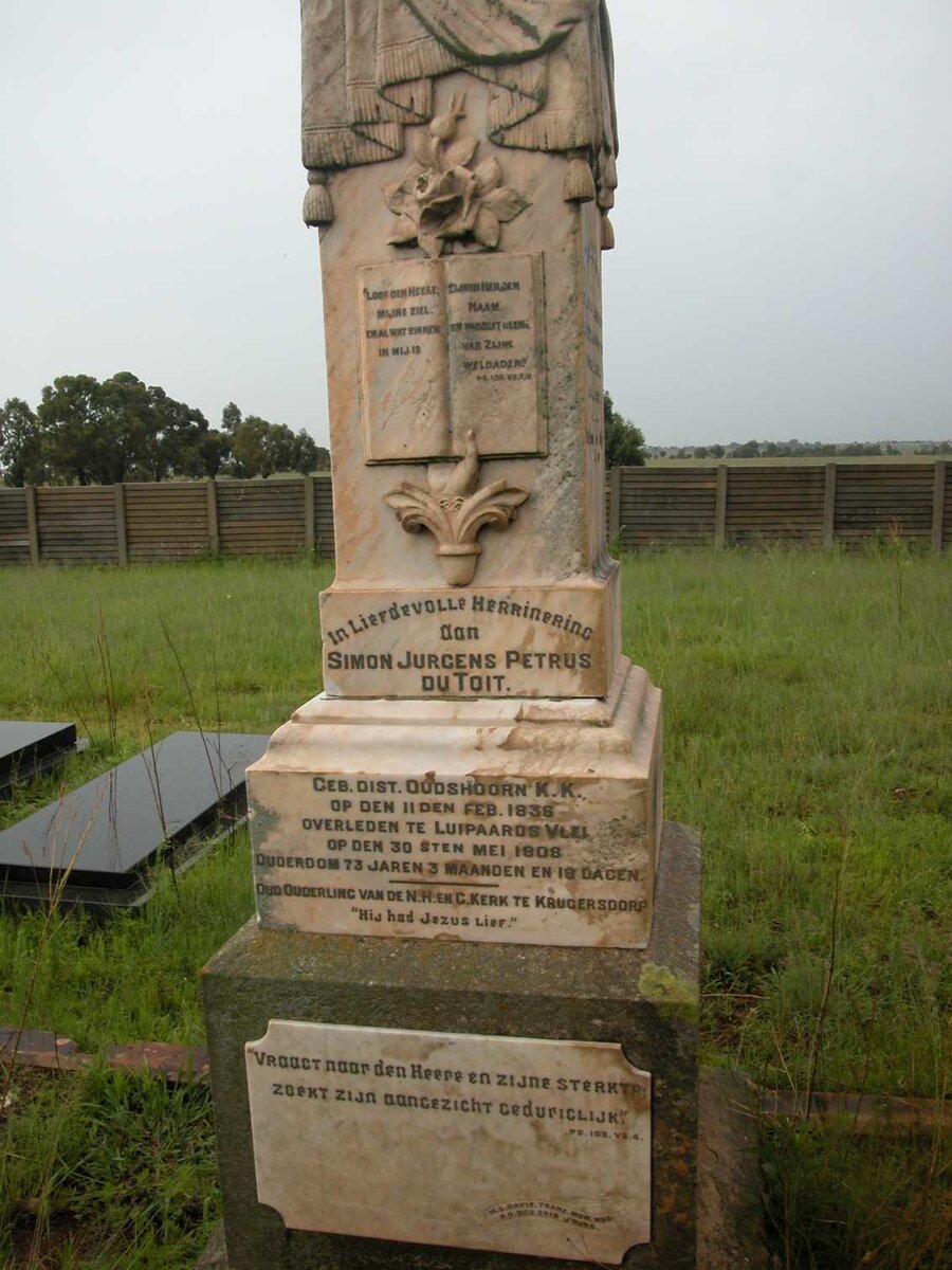 TOIT Simon Jurgens Petrus, du 1836-1908