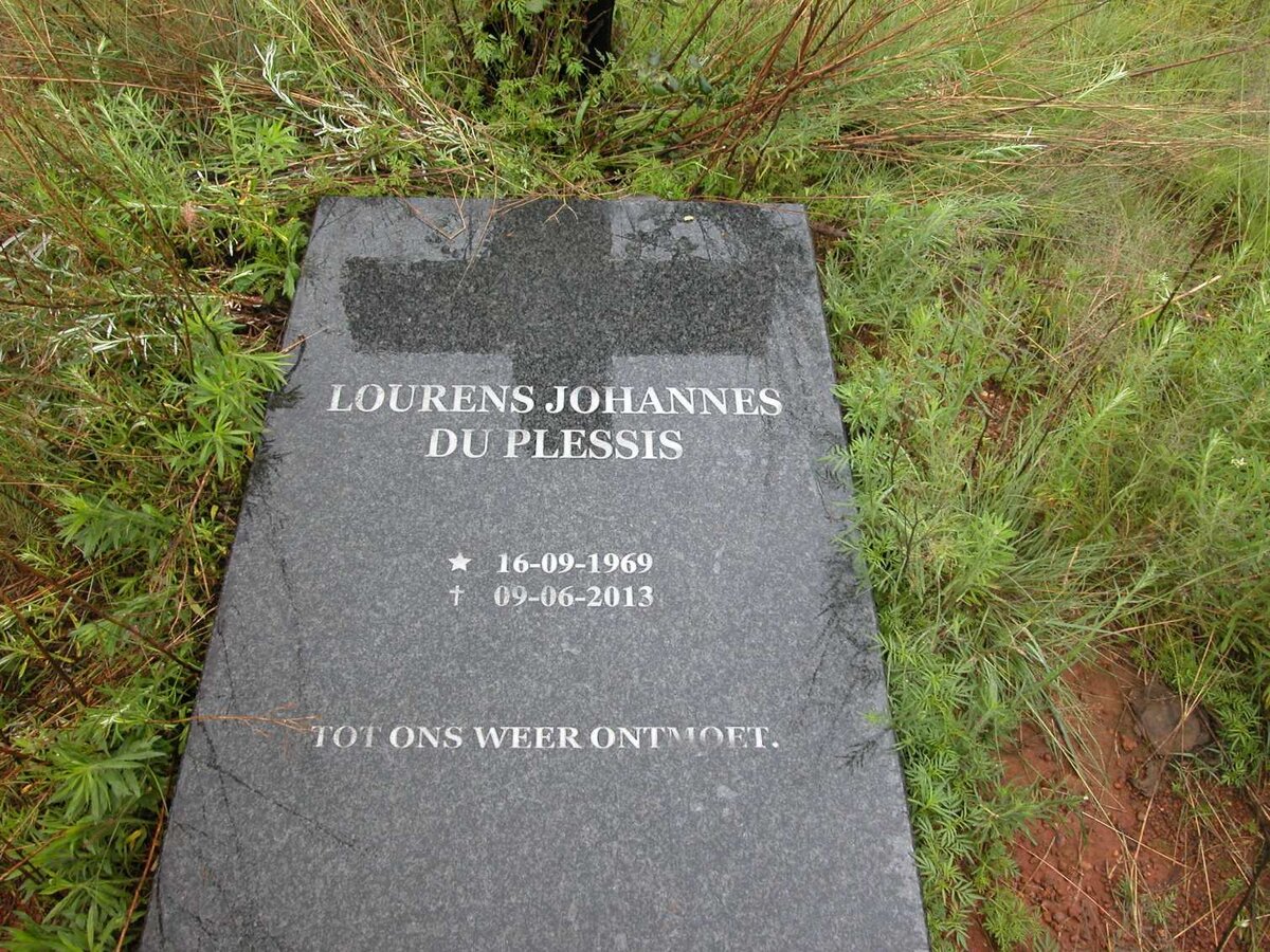 PLESSIS Lourens Johannes, du 1969-2013