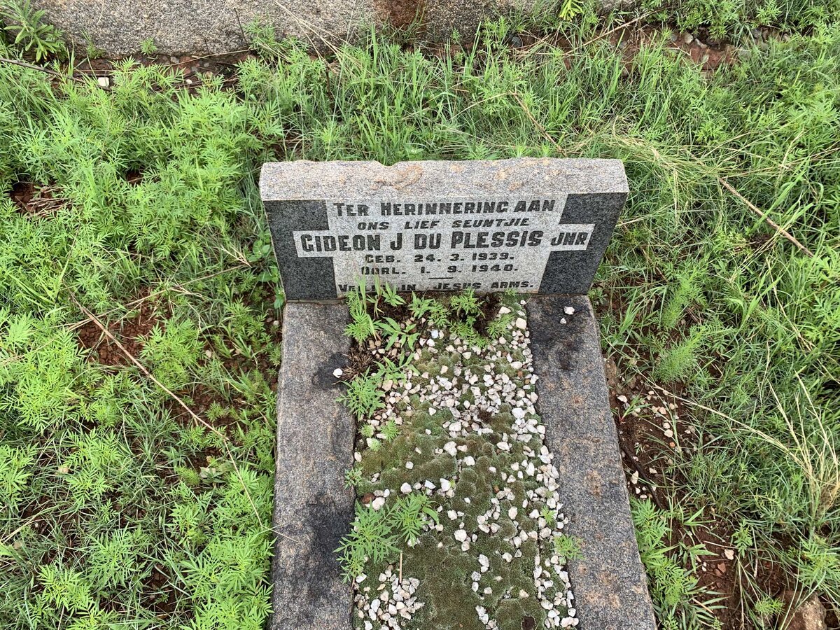PLESSIS Gideon J., du 1939-1940