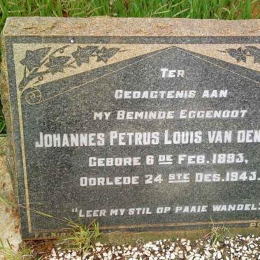 BERG Johannes Petrus Louis, van den 1893-1945