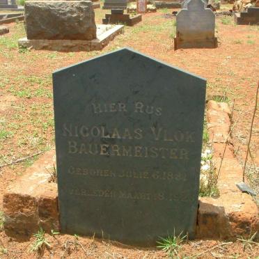 BAUERMEISTER Nicolaas Vlok 1881-1926