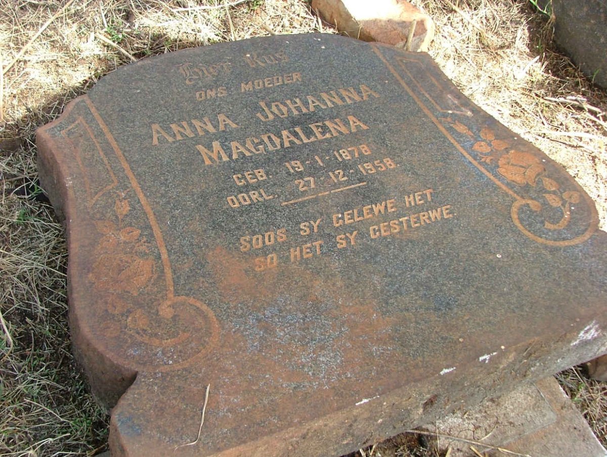 BREYTENBACH Anna Johanna Magdalena 1878-1958