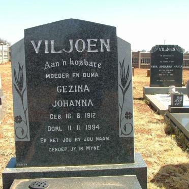 VILJOEN Gezina Johanna 1912-1994