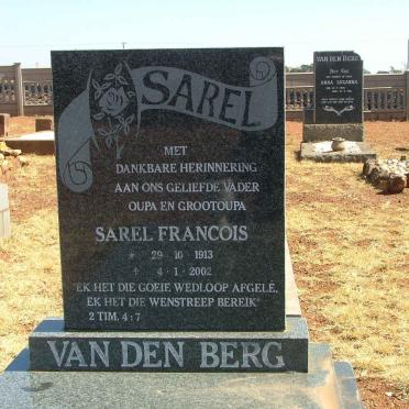 BERG Sarel Francois, van den 1913-2002