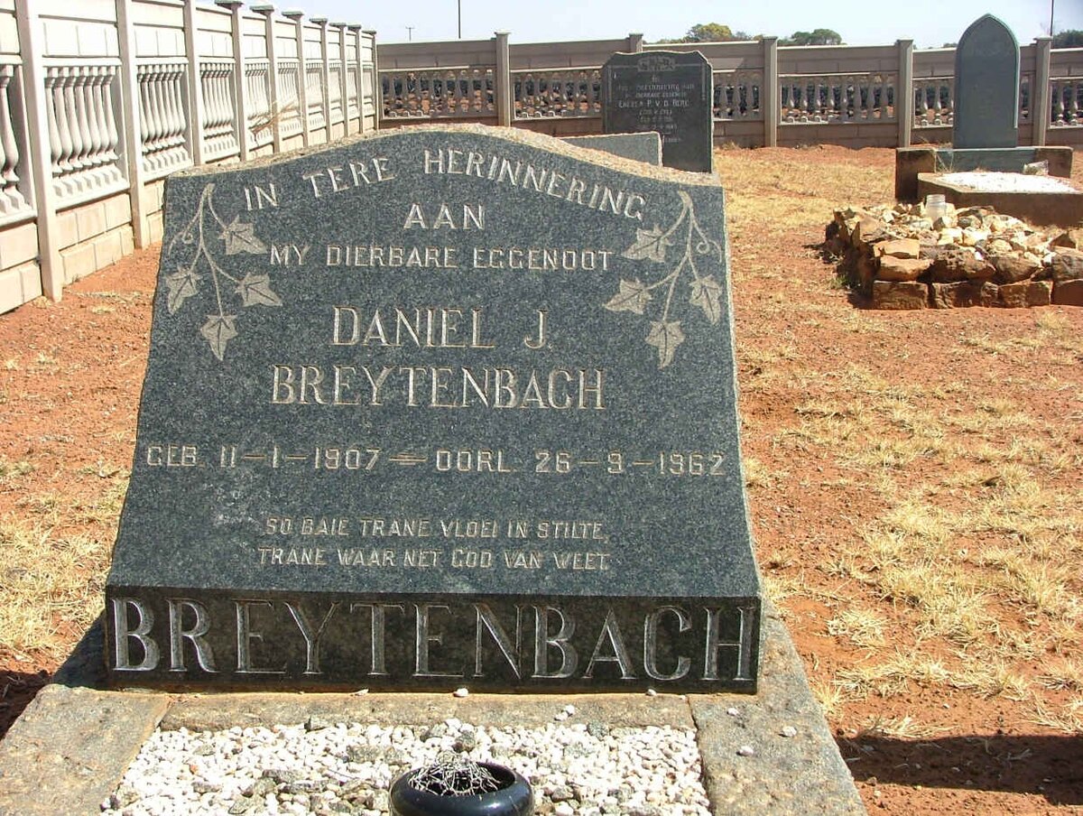 BREYTENBACH Daniel J, 1907-1962