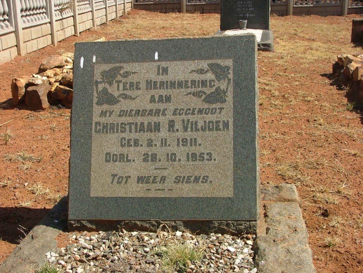 VILJOEN Christiaan R. 1911-1953