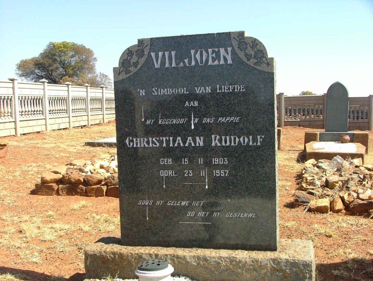 VILJOEN Christiaan Rudolf 1903-1957