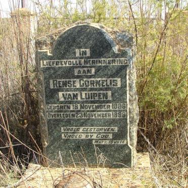 LUIPEN Rense Cornelis, van 1896-1898