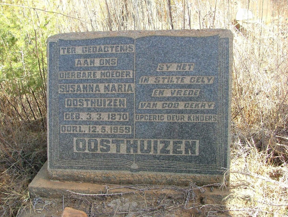 OOSTHUIZEN Susanna Maria 1870-1959
