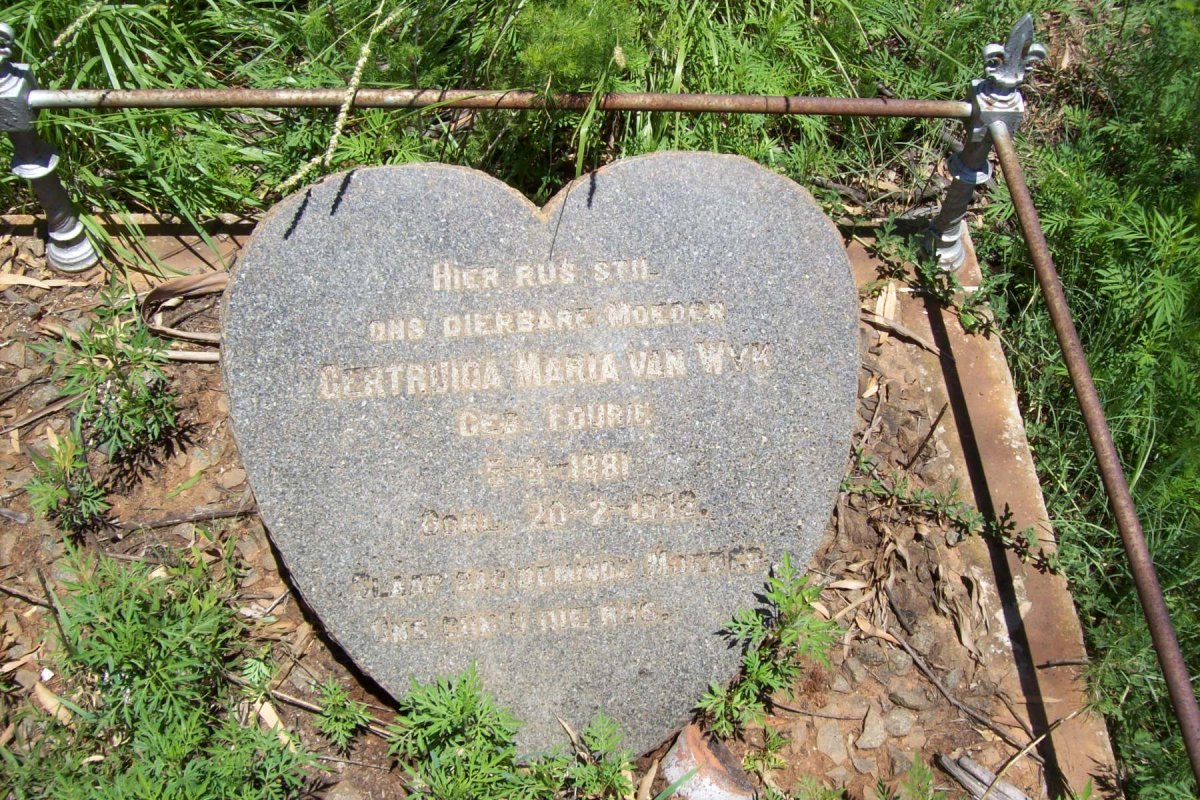 WYK Gertruida Maria, van nee FOURIE 1881-1938
