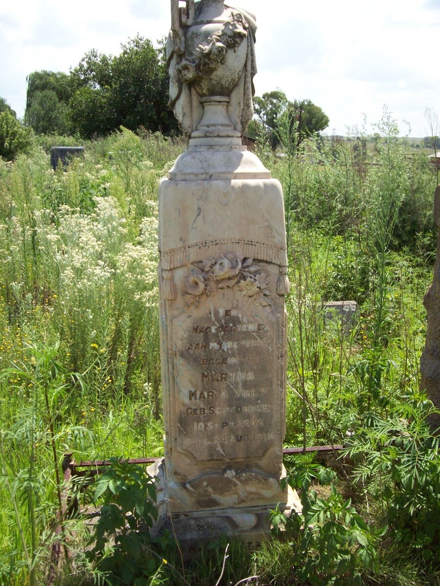 VREY Martha Maria nee SCHOOMBEE 1868-1915