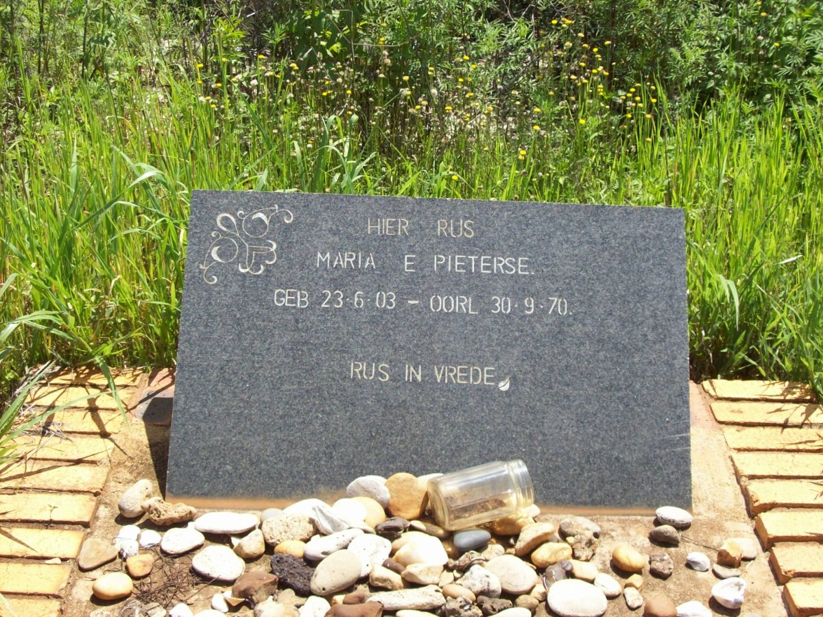 PIETERSE Maria E. 1903-1970