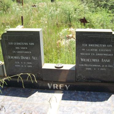 VREY Jeremias Daniel 1906-1993 &amp; Wilhelmina Annie DEUTSCHMANN 1909-1975