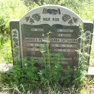VREY Andries Petrus 186?-196? &amp; Anna Catharina NEL 1869-1960