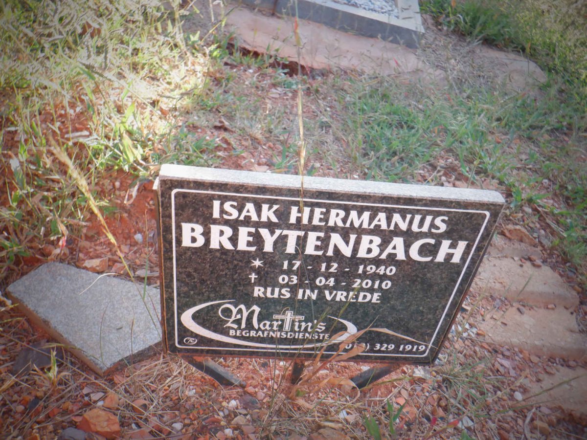 BREYTENBACH Isak Hermanus 1940-2010