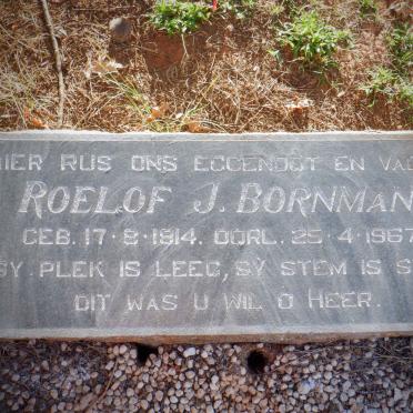 BORNMAN Roelof J. 1914-1967