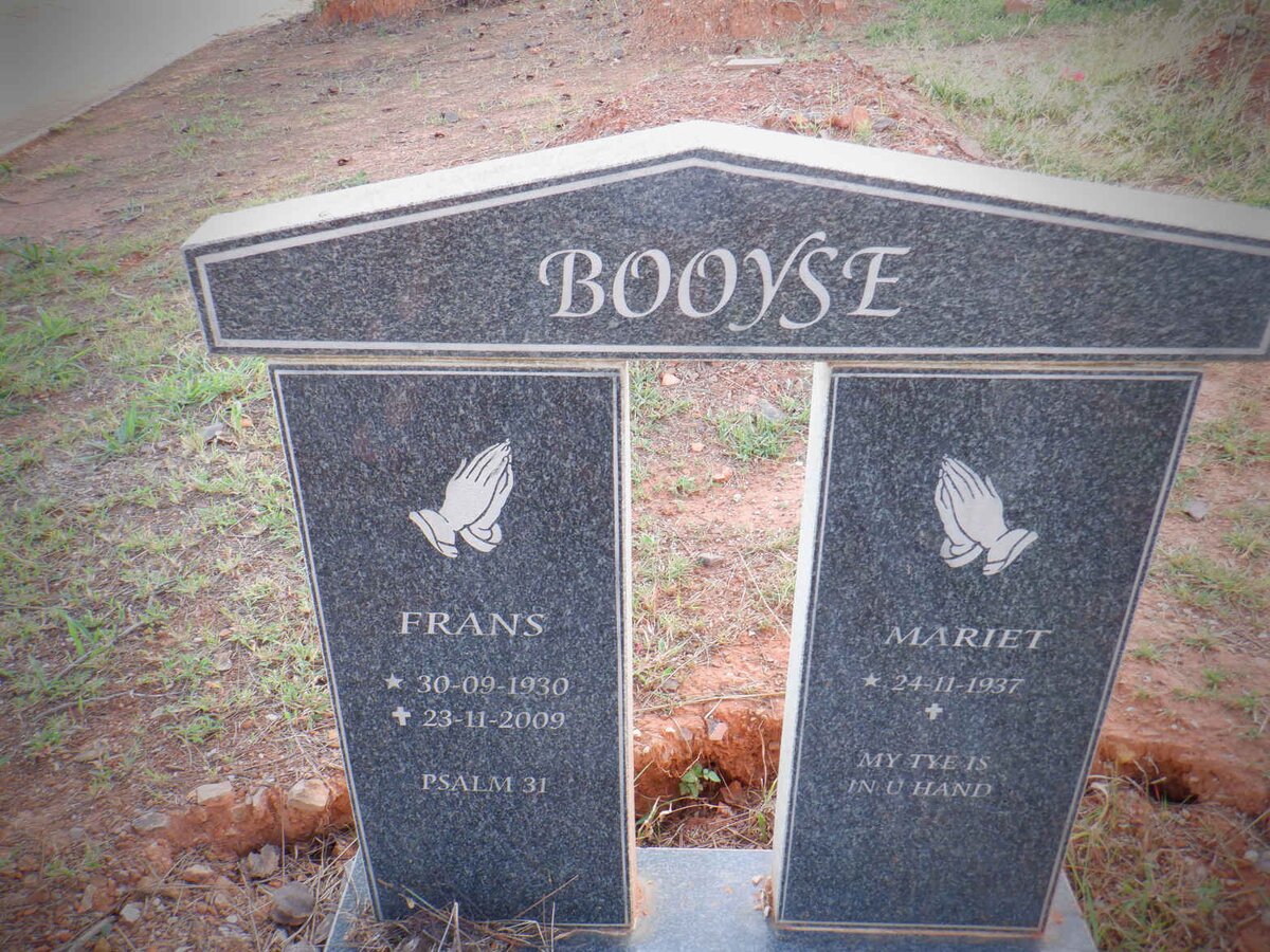 BOOYSE Frans 1930-2009 &amp; Mariet 1937-