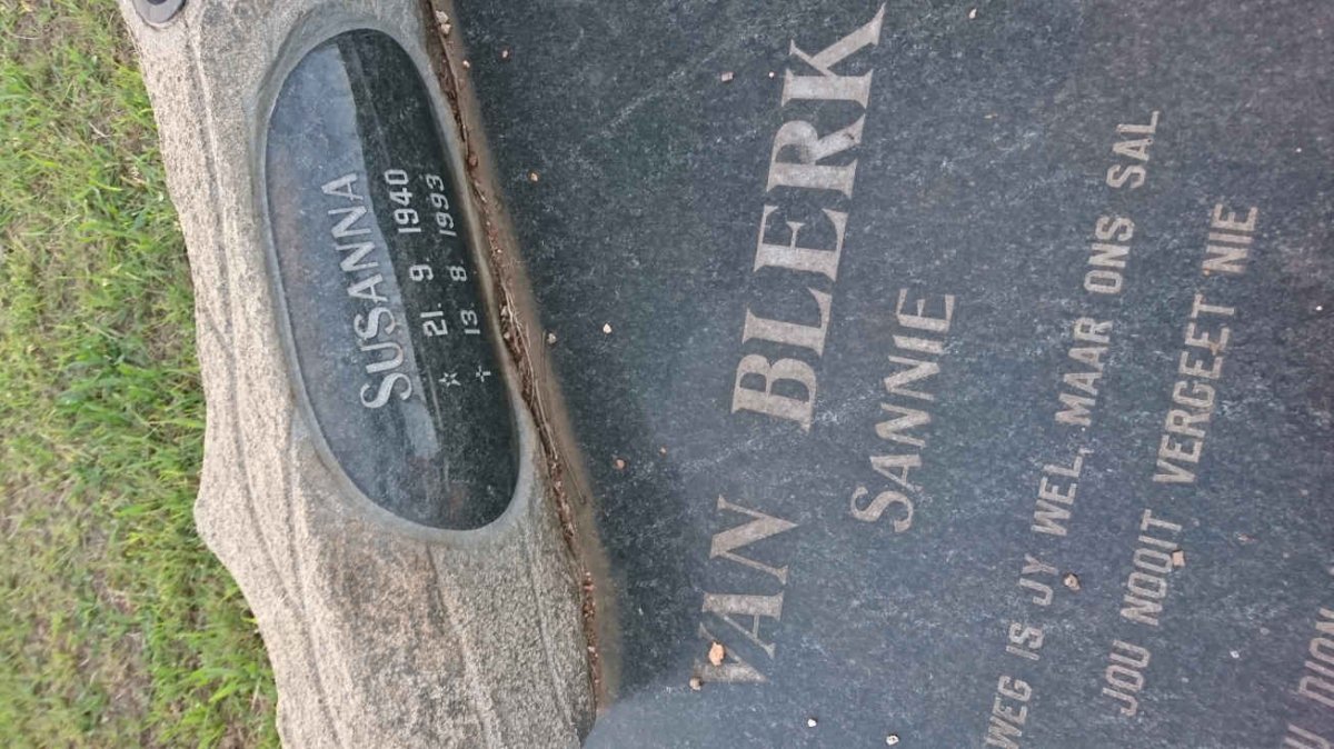 BLERK Susanna, van 1940-1993