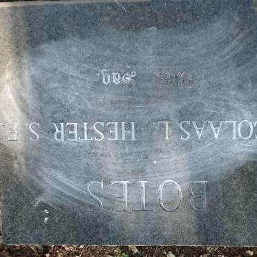 BOTES Nicolaas L. &amp; Hester S.E.