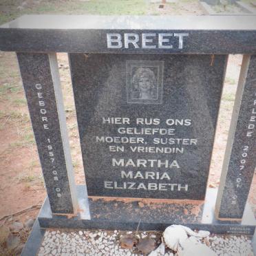 BREET Martha Maria Elizabeth 1957-2007