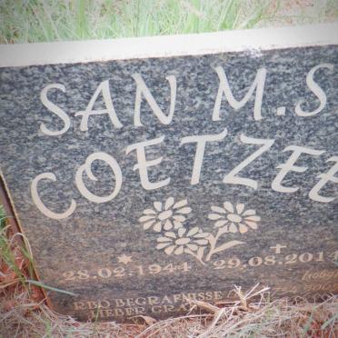 COETZEE San M.S. 1944-2014