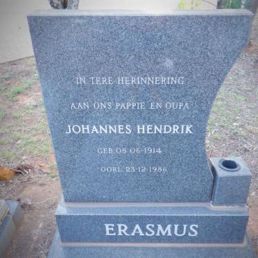 ERASMUS Johannes Hendrik 1914-1986