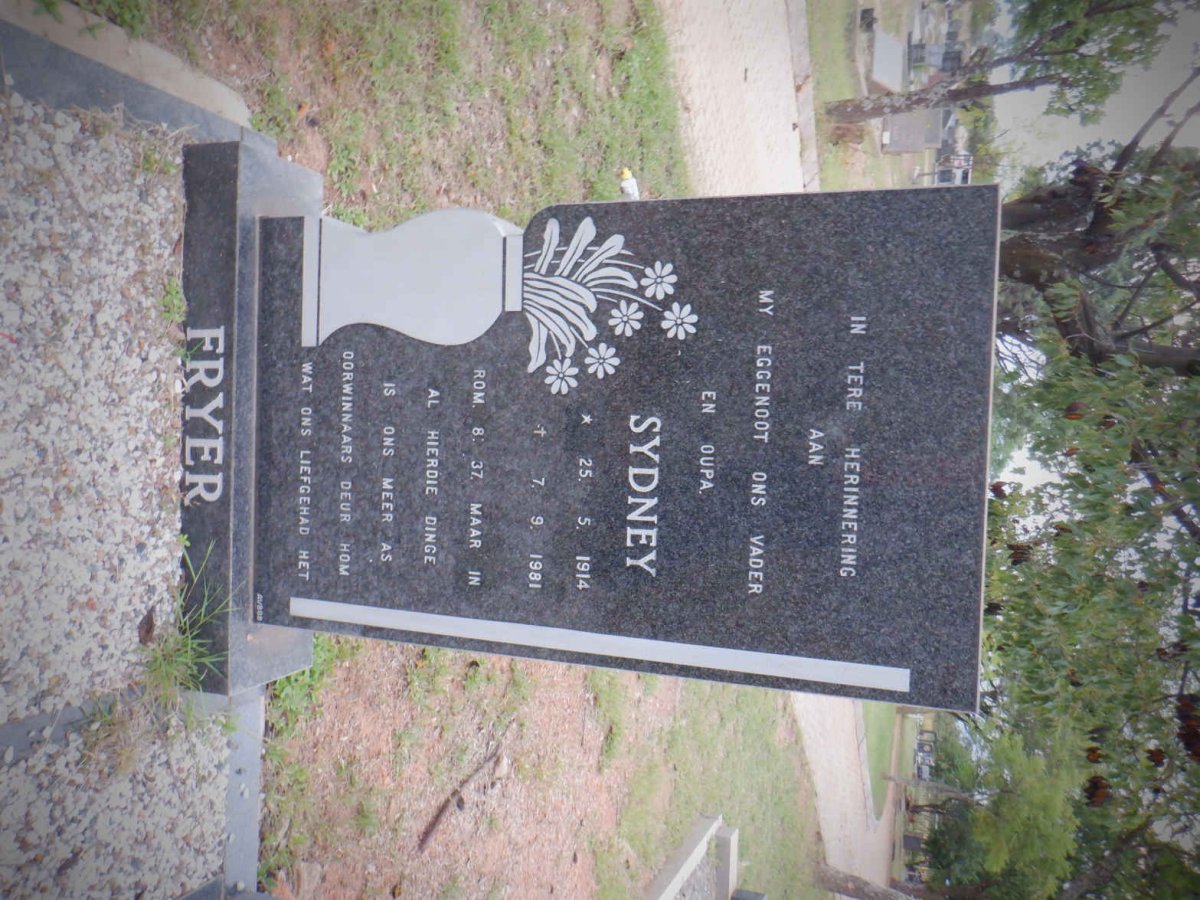 FRYER Sydney 1914-1981