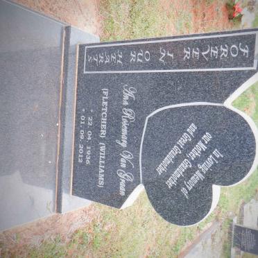 GRAAN Ann Rosemary, van formerly FLETCHER nee WILLIAMS 1936-2012