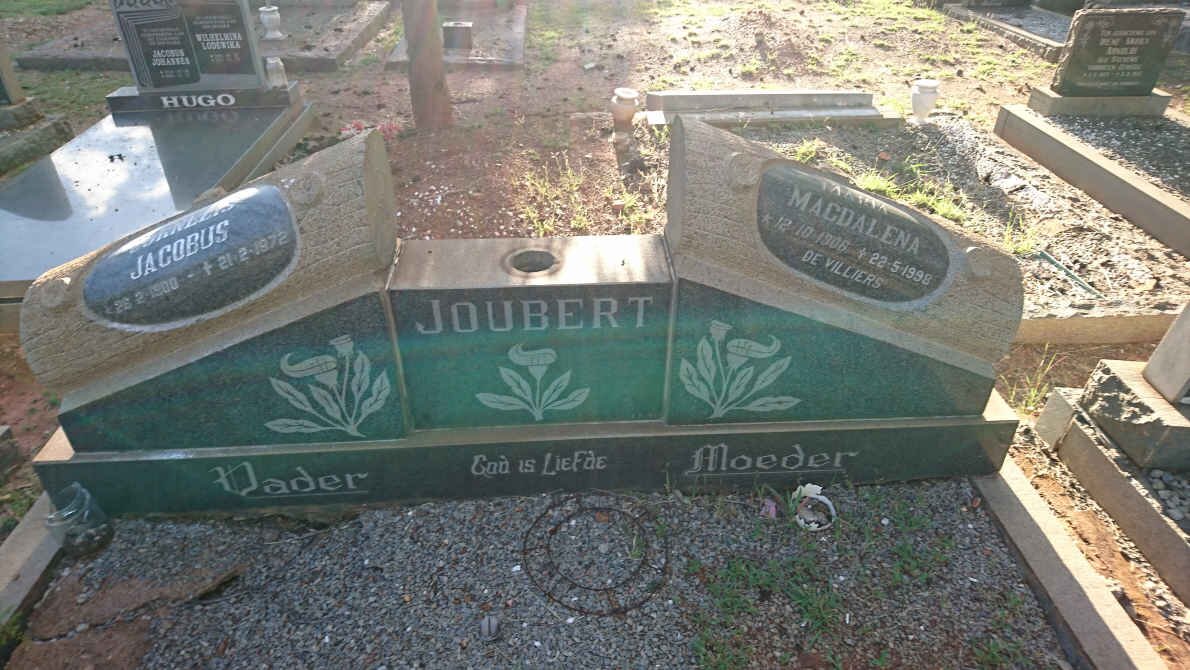 JOUBERT Cornelis Jacobus 1900-1972 &amp; Maria Magdalena 1906-1998