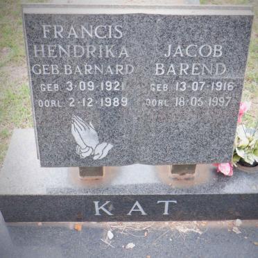 KAT Jacob Barend 1916-1997 &amp; Francis Hendrika BARNARD 1921-1989
