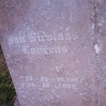 LOURENS Jan Nicolaas 1955-199?