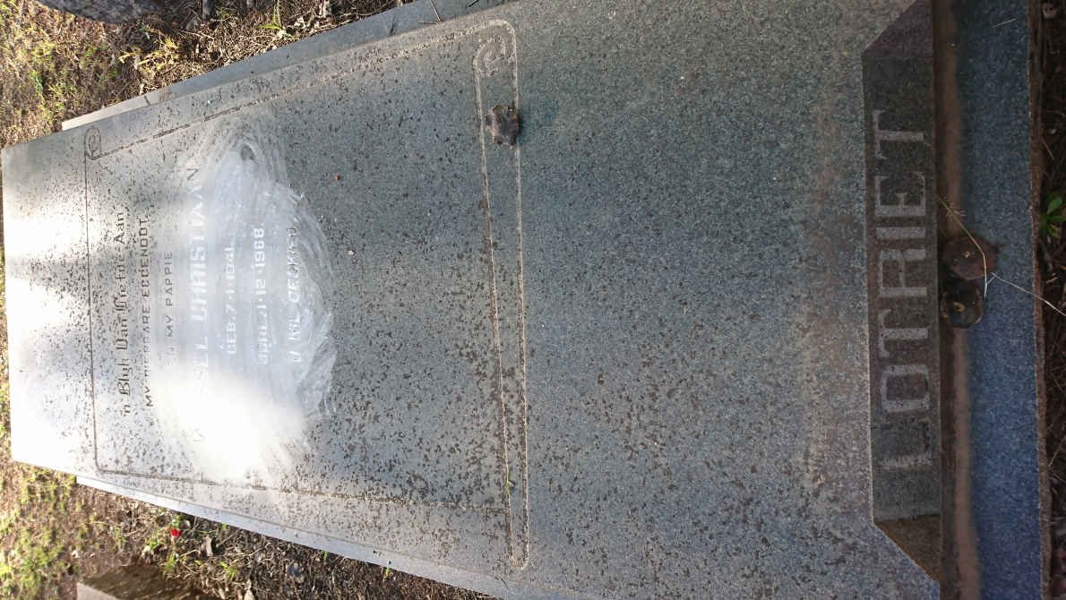 LOTRIET Wessel Christiaan 1941-1968