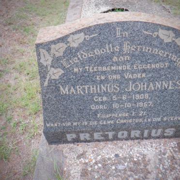 PRETORIUS Marthinus Johannes 1909-1957