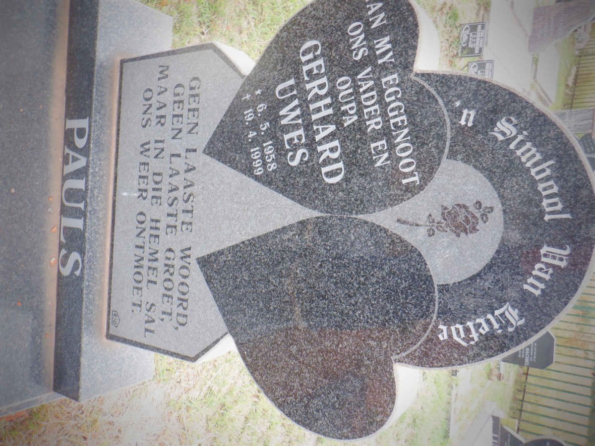 PAULS Gerhard Uwes 1958-1999