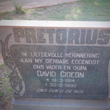 PRETORIUS David Gideon 1914-1980