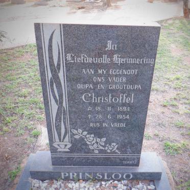 PRINSLOO Christoffel 1894-1984